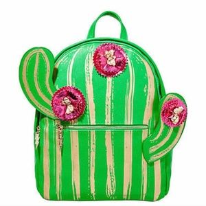 New Betsey Johnson Cactus Backpack